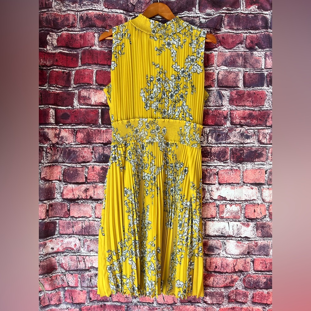 Nanette Lepore Yellow Dress with Floral Accents